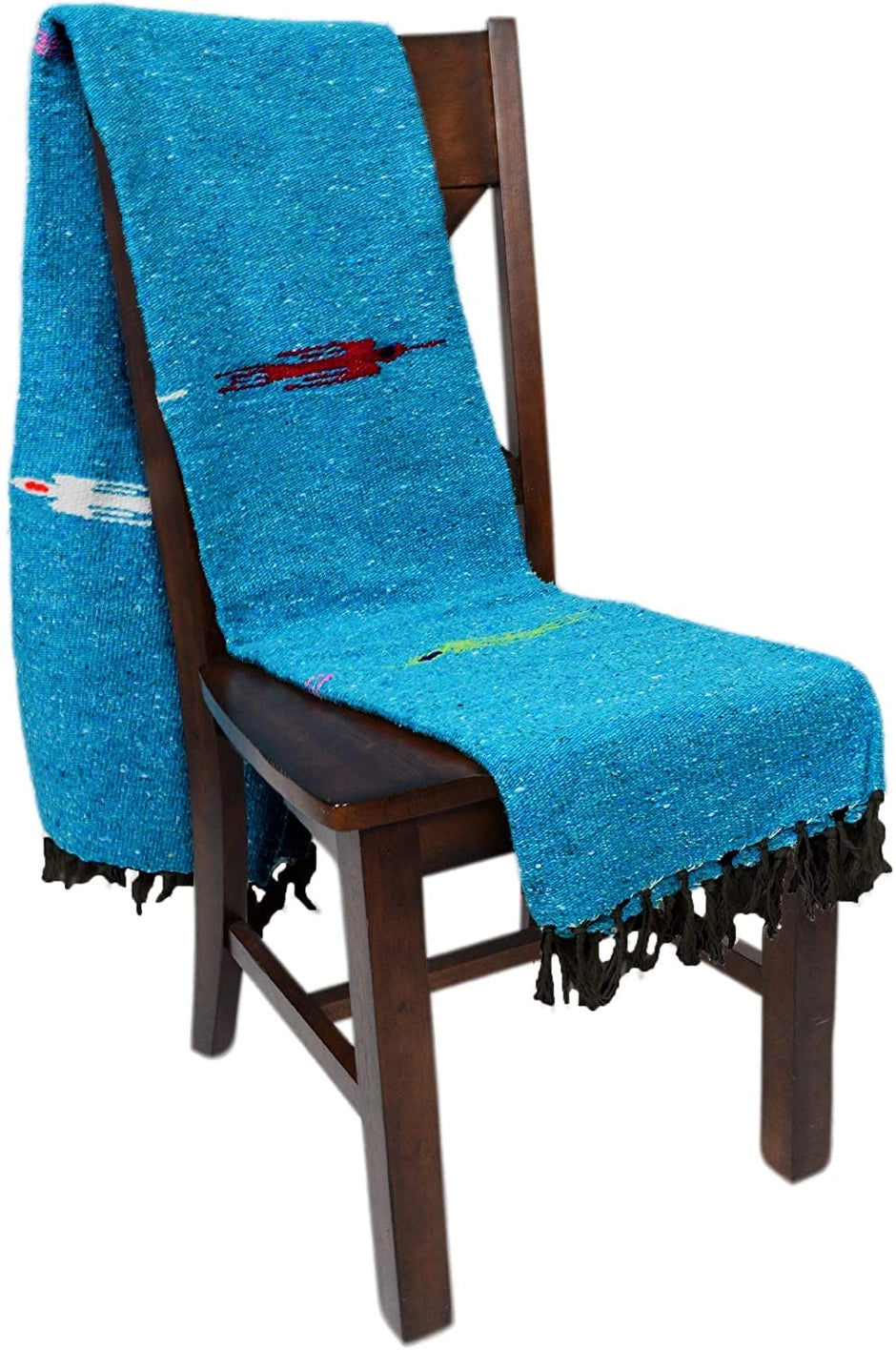 Agua blue Thunderbird blanket