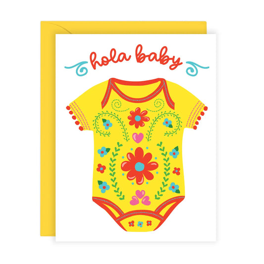 Hola Baby | New Baby Card in Spanish (A2) - Las Ofrendas