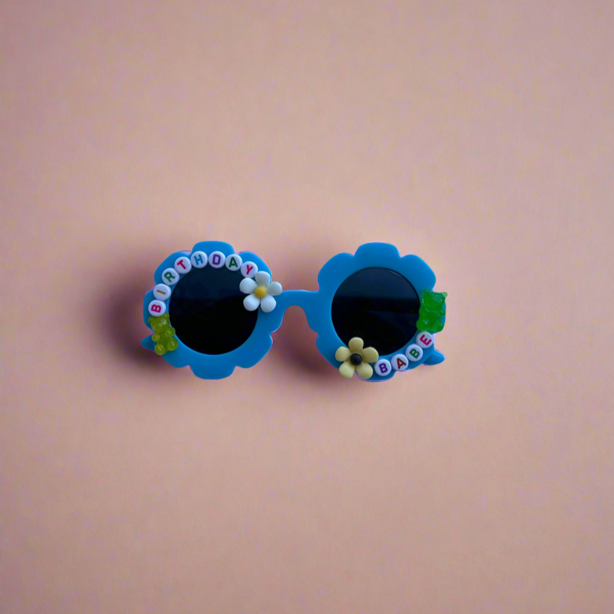 cute trendy kids birthday sunglasses