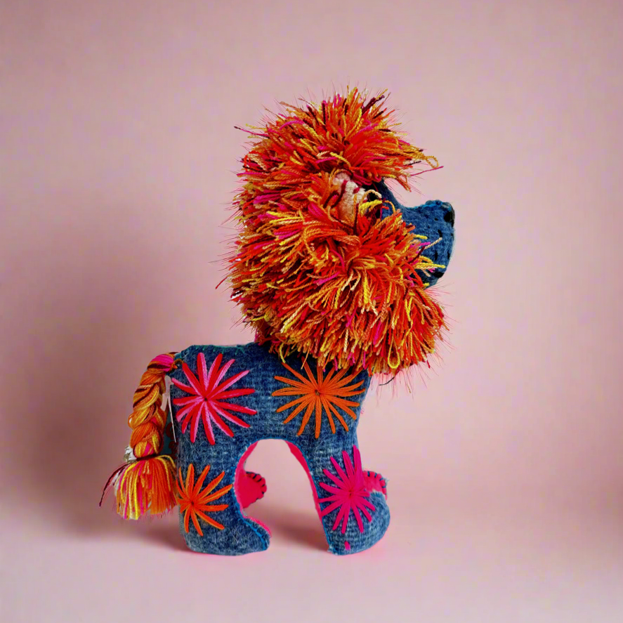 Blue Lion with Orange Mane Animalito