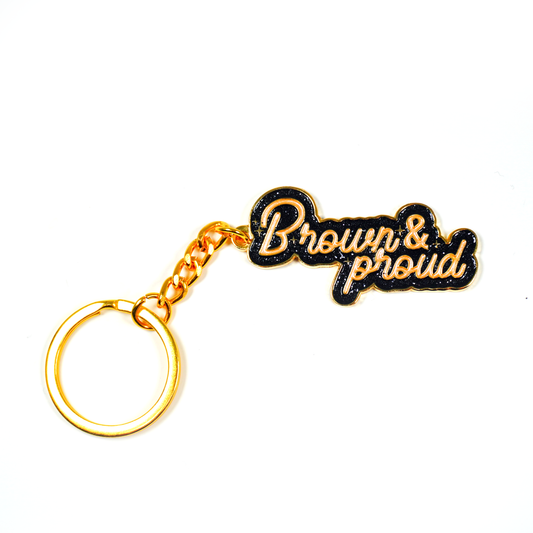 Brown and Proud Keychain - Las Ofrendas 