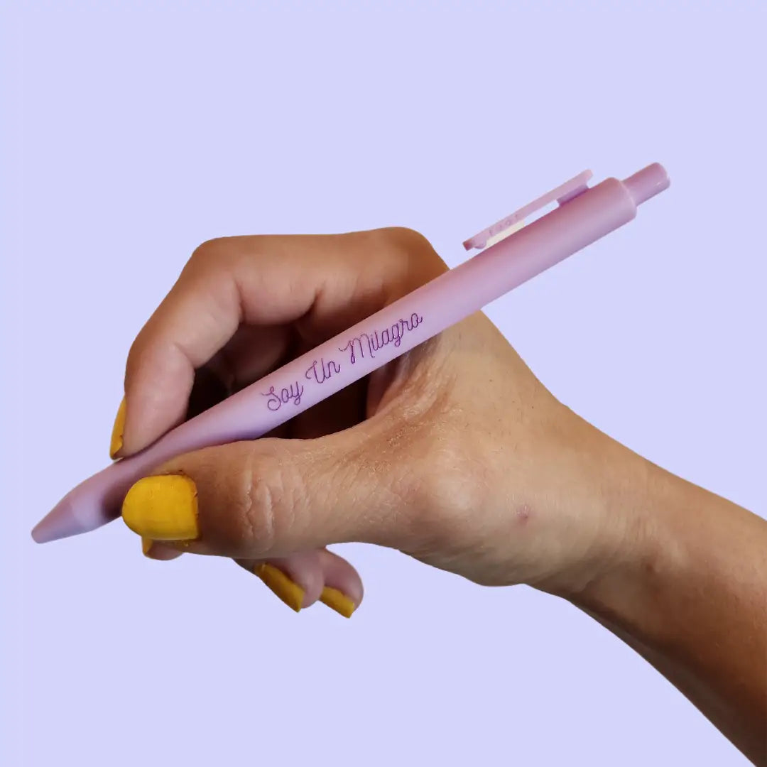 Soy Un Milargro Lilac Ink Pen