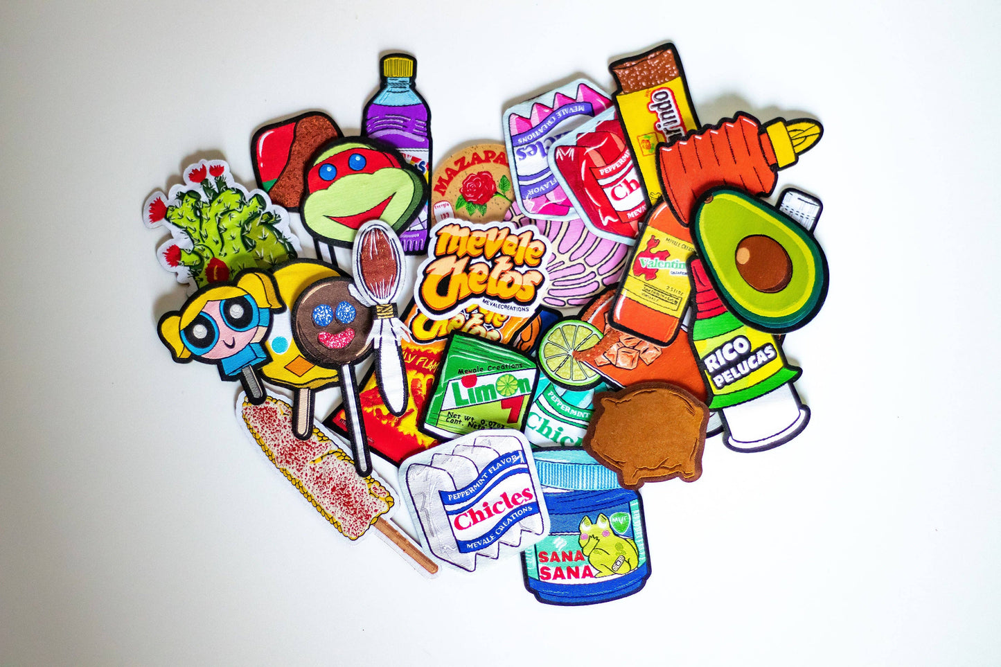Mexican Food Iron On Patches