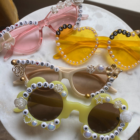 Adult Embellished Sunglasses with Charms - Las Ofrendas 