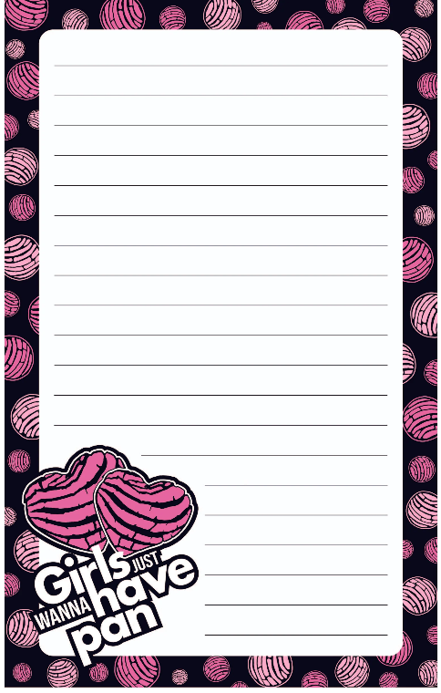 Girls Just Wanna have Pan Notepad