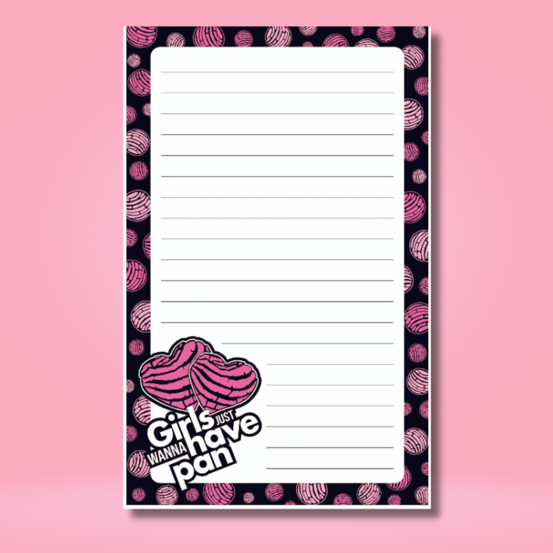 Girls Just Wanna have Pan Notepad