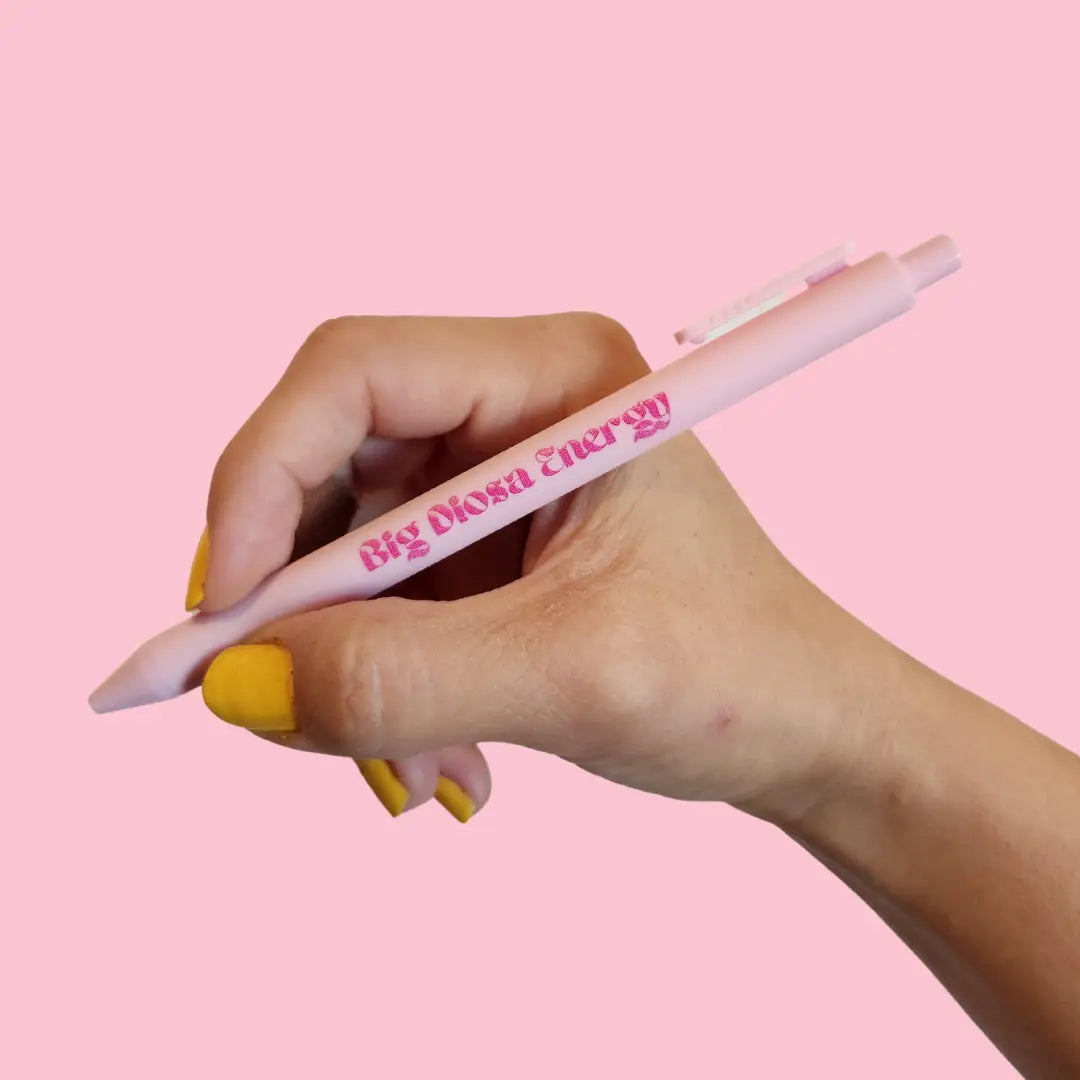 Big Diosa Energy Pink Ink Pen - Las Ofrendas