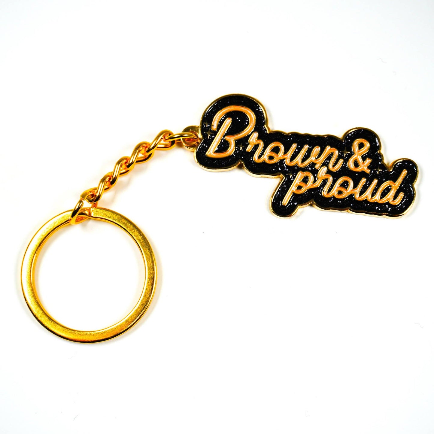 Brown and Proud Keychain - Las Ofrendas