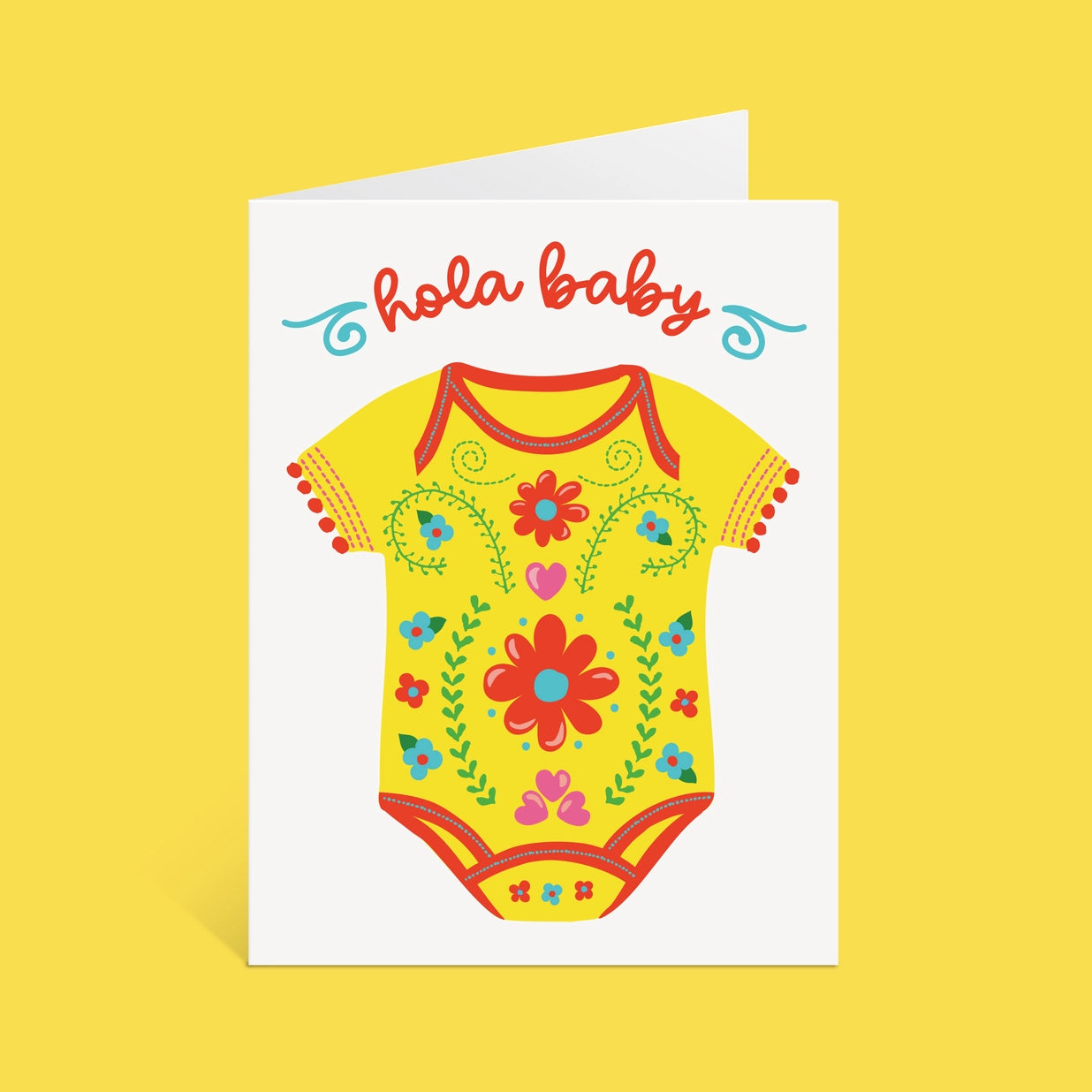 Hola Baby | New Baby Card in Spanish (A2) - Las Ofrendas