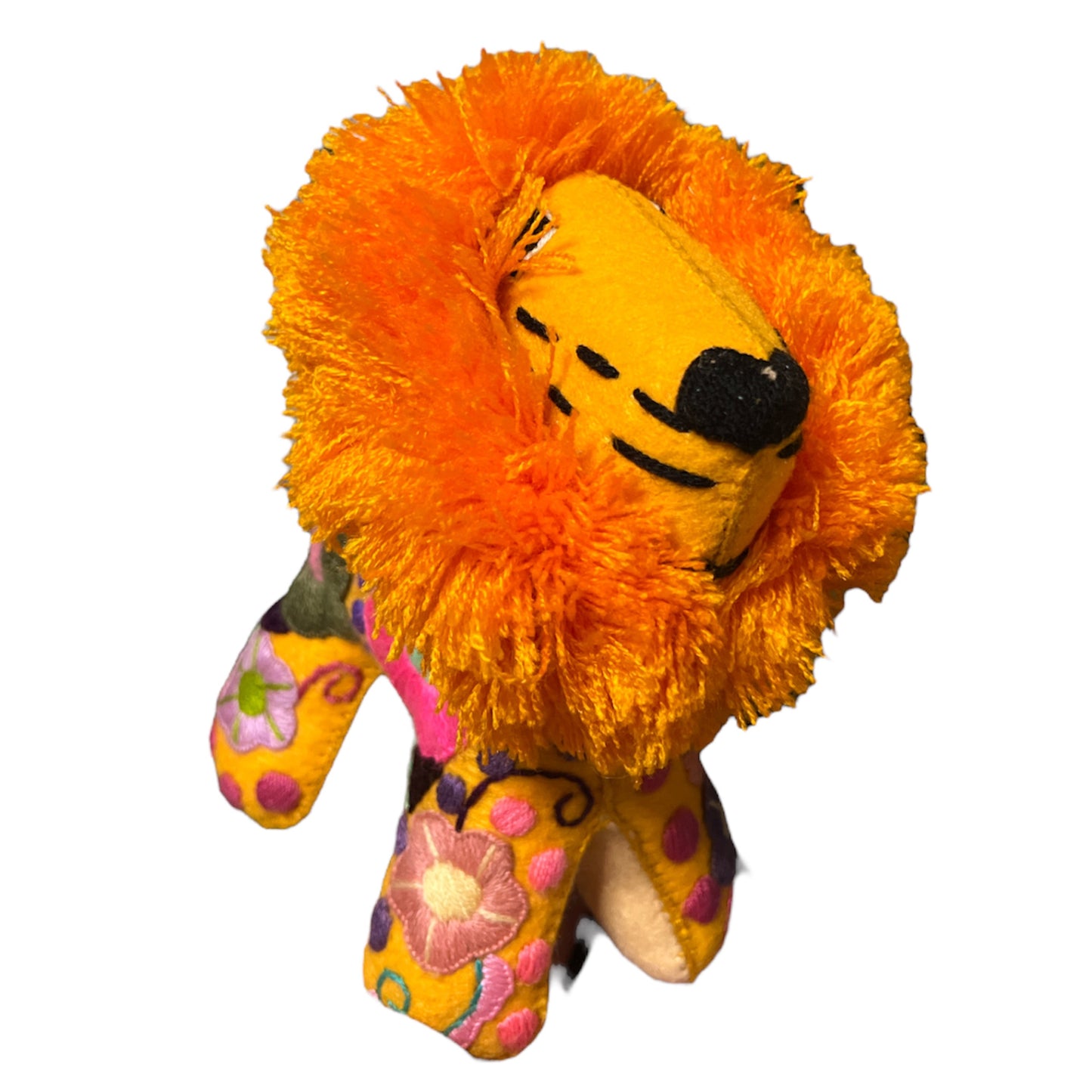 Yellow and Pink Lion Animalito