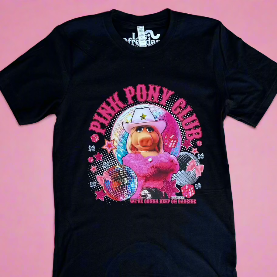 pink pony club t shirt with ms piggy
