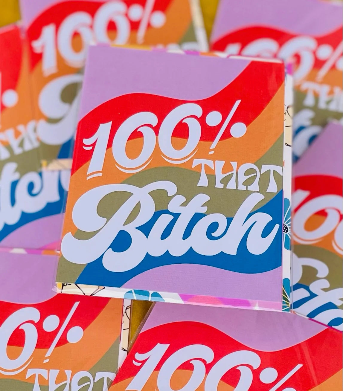 100 % That Bitch Lizzo Quote Greeting Card - Las Ofrendas 
