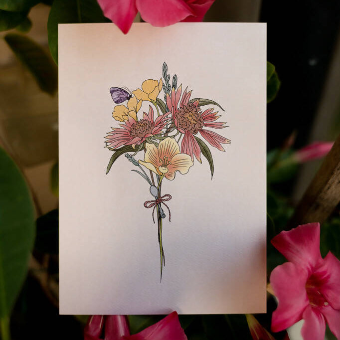 Wildflower art print