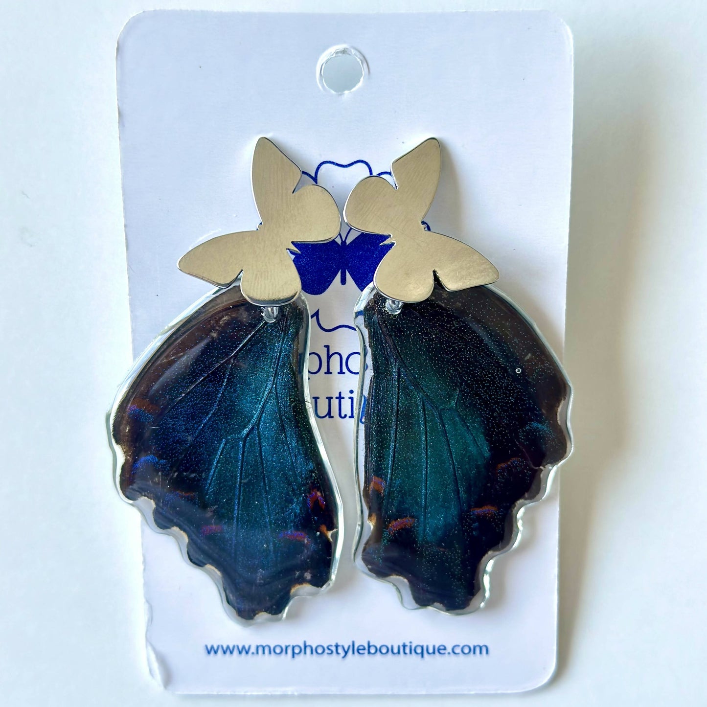 Real Butterfly Earrings - Butterfly Post