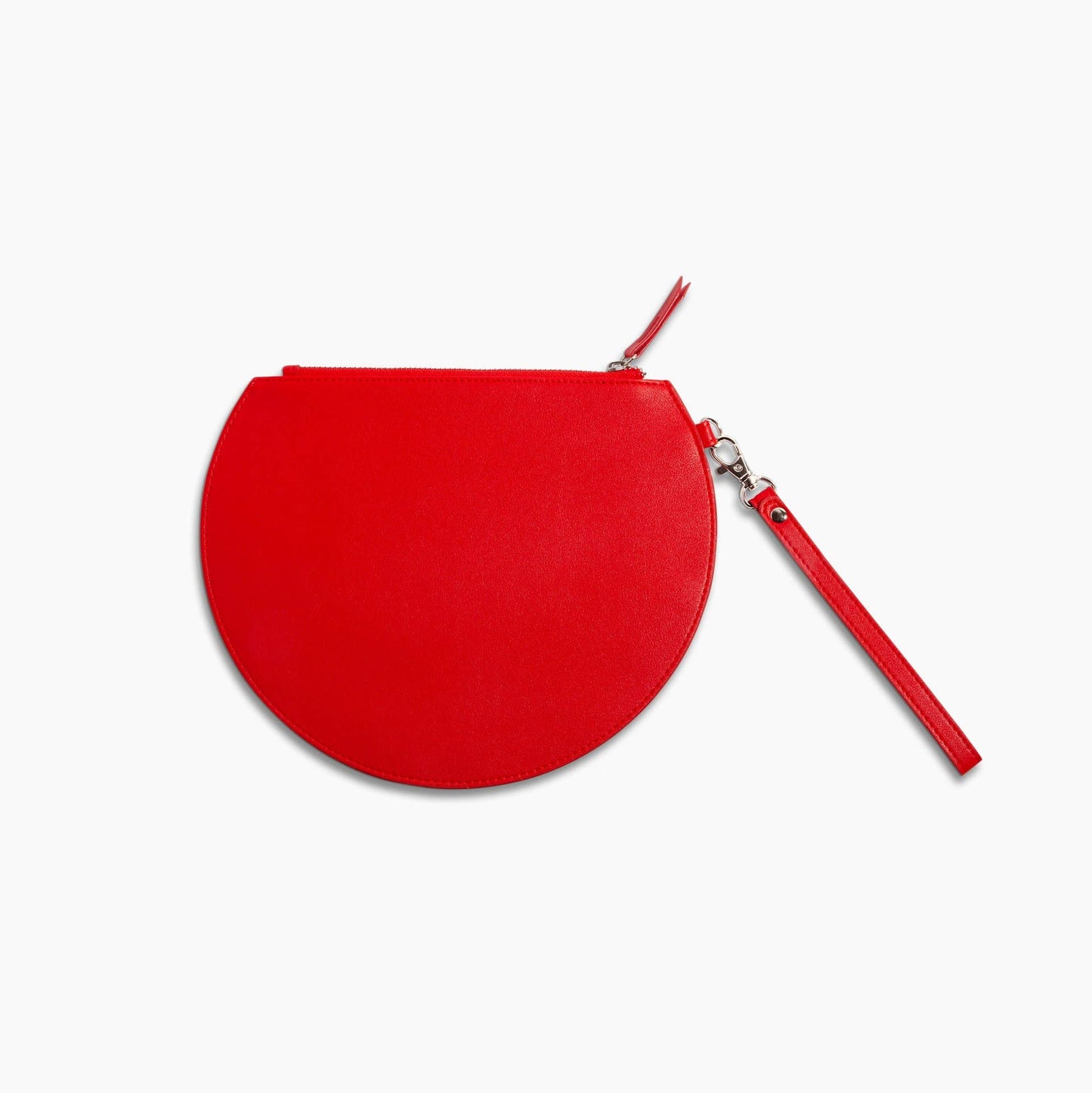 3/4 Moon Clutch in Red - Las Ofrendas