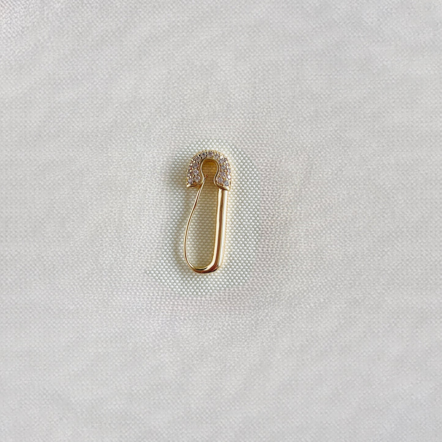 Sparkly Safety Pin Earring