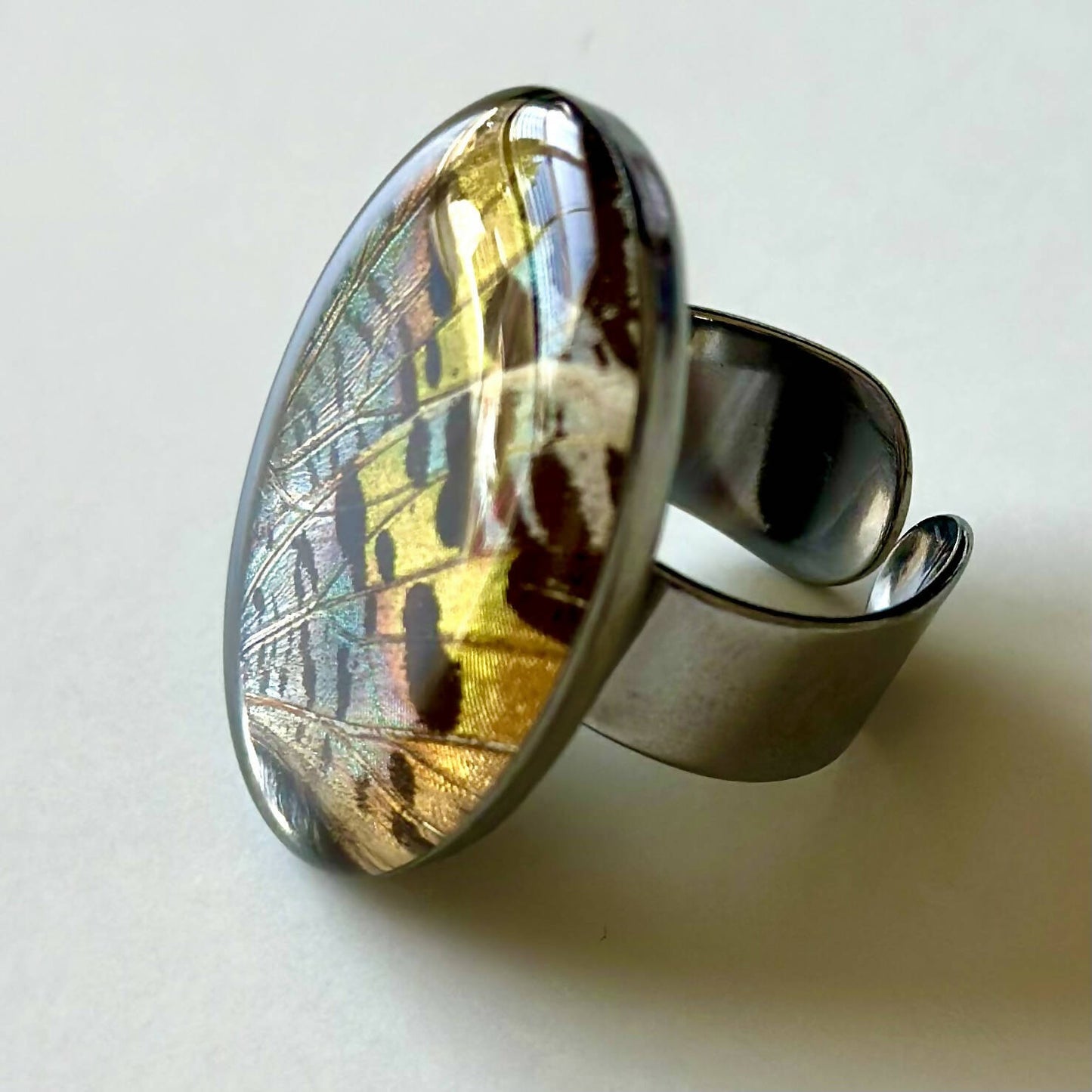 Real Butterfly Rings - Adjustable to fit all