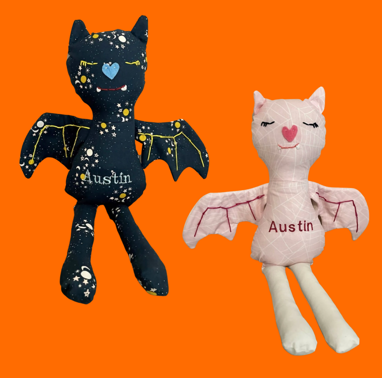 Pink or Blue Bat Doll