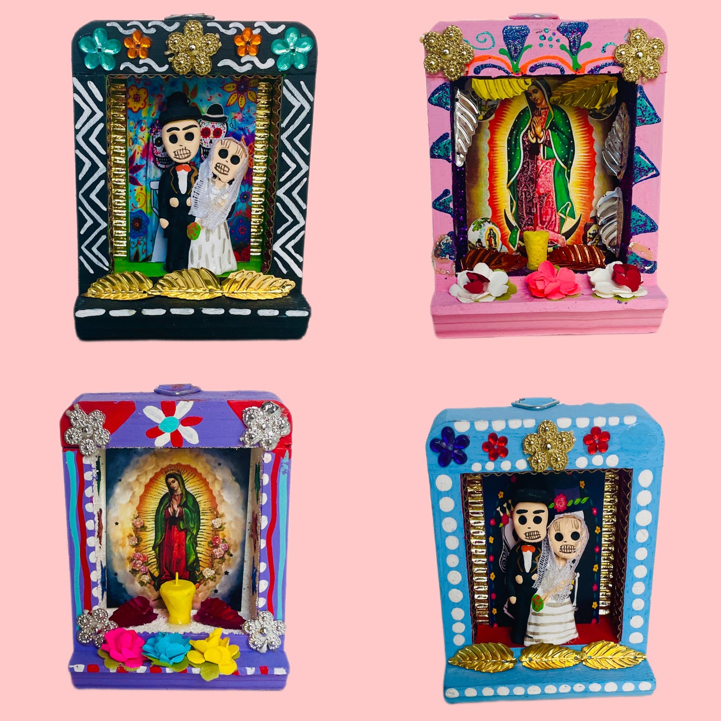 Mini Altar of Lupe (Multiple Colors Available!) - Las Ofrendas