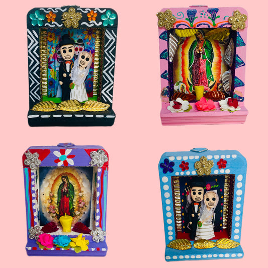 Mini Altar of Lupe (Multiple Colors Available!) - Las Ofrendas
