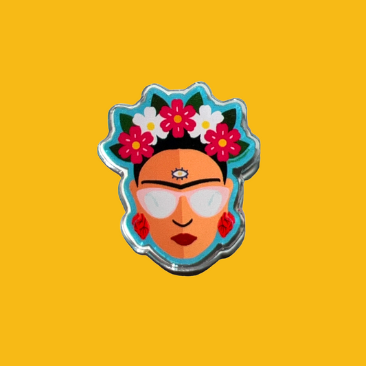 Frida Kahlo Portrait Pin - Las Ofrendas