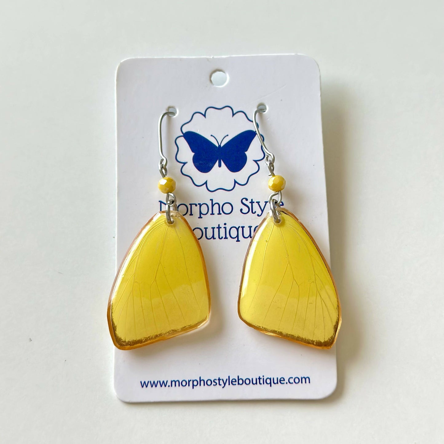Real Butterfly Earrings - Hooks