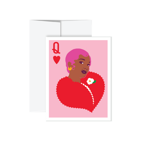 Greeting Card - Queen of Hearts - Las Ofrendas
