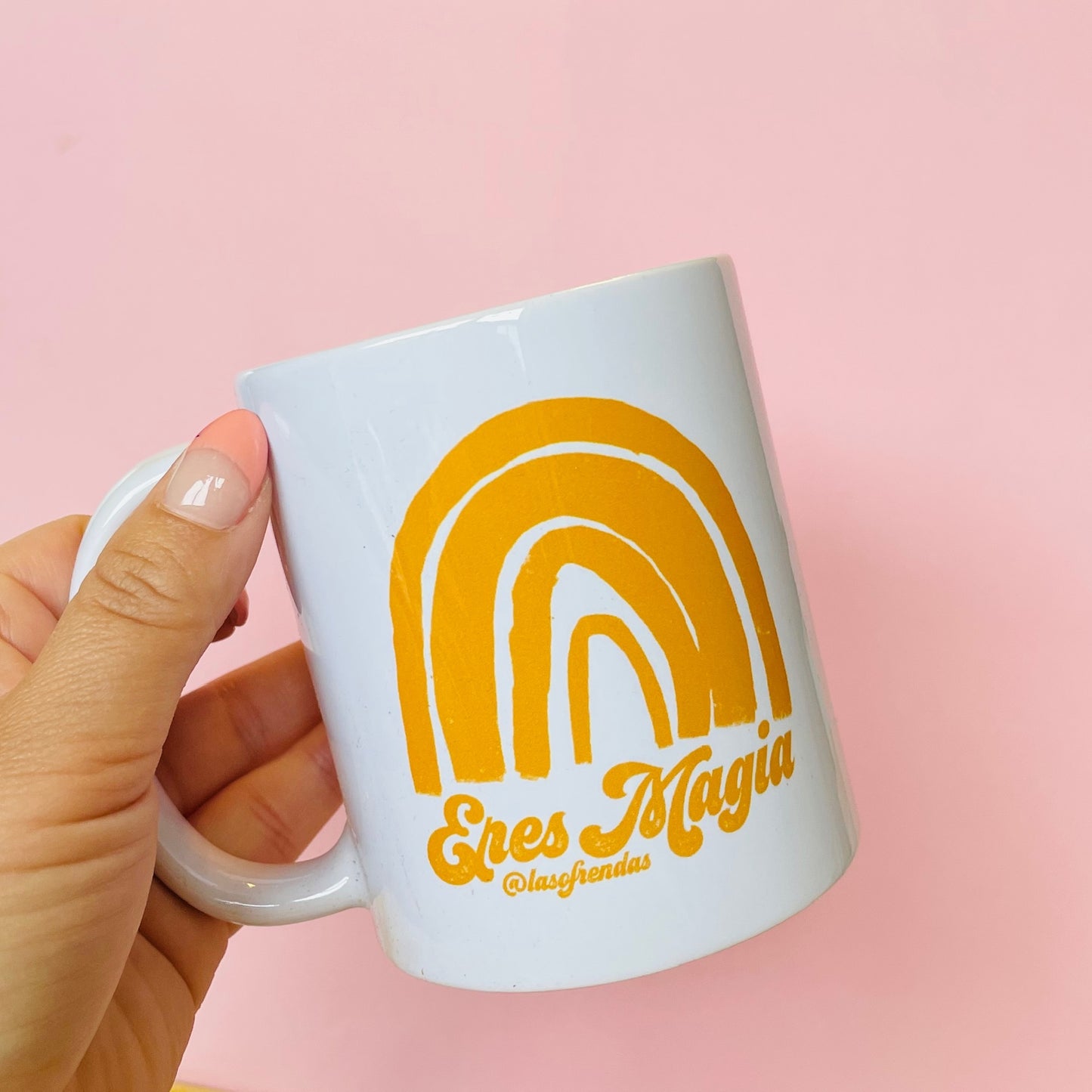 Eres Magia coffee tea rainbow anytime spanish language mug - Las Ofrendas