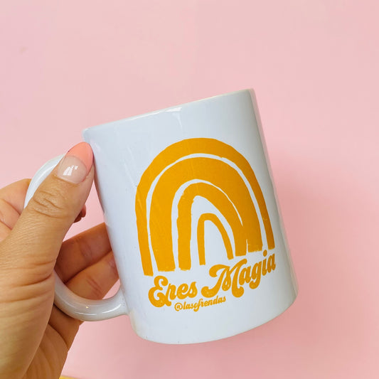 Eres Magia coffee tea rainbow anytime spanish language mug - Las Ofrendas