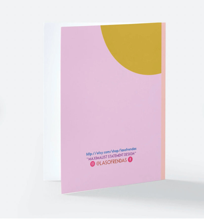 Pink Eres Magia Rainbow Heart Greeting Card - Las Ofrendas
