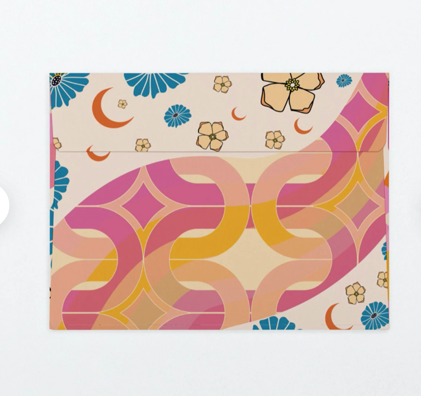 Pink Eres Magia Rainbow Heart Greeting Card - Las Ofrendas