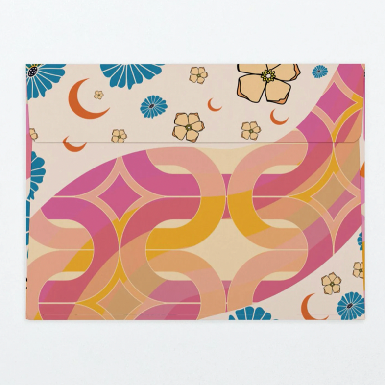 Bloom Where You Are Planted flower power Greeting Card
