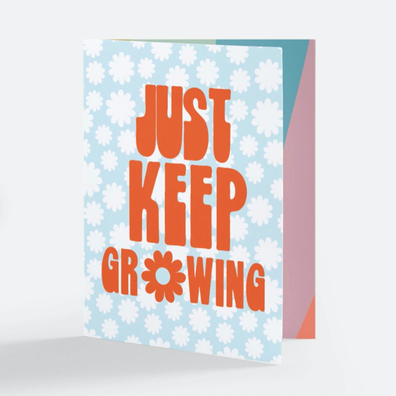 Just Keep Growing Greeting Card - Las Ofrendas