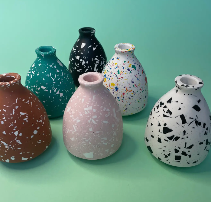 Pink Terrazzo Mini Bud Vase