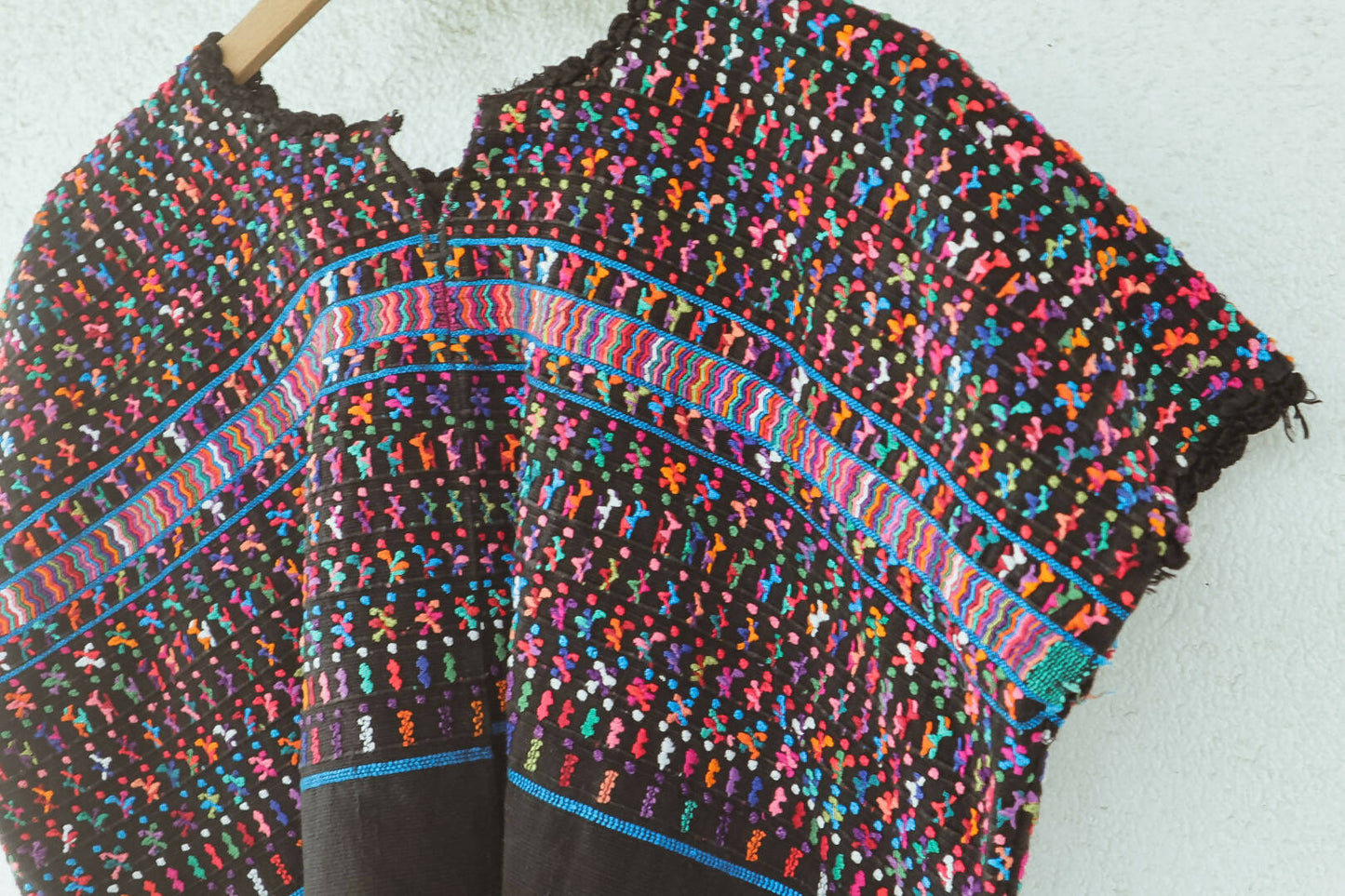 Vintage Huipil Top - Black