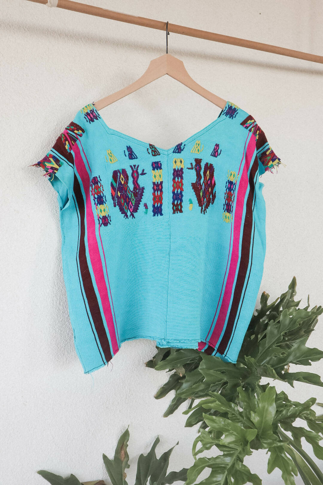 Vintage Huipil Top - Teal