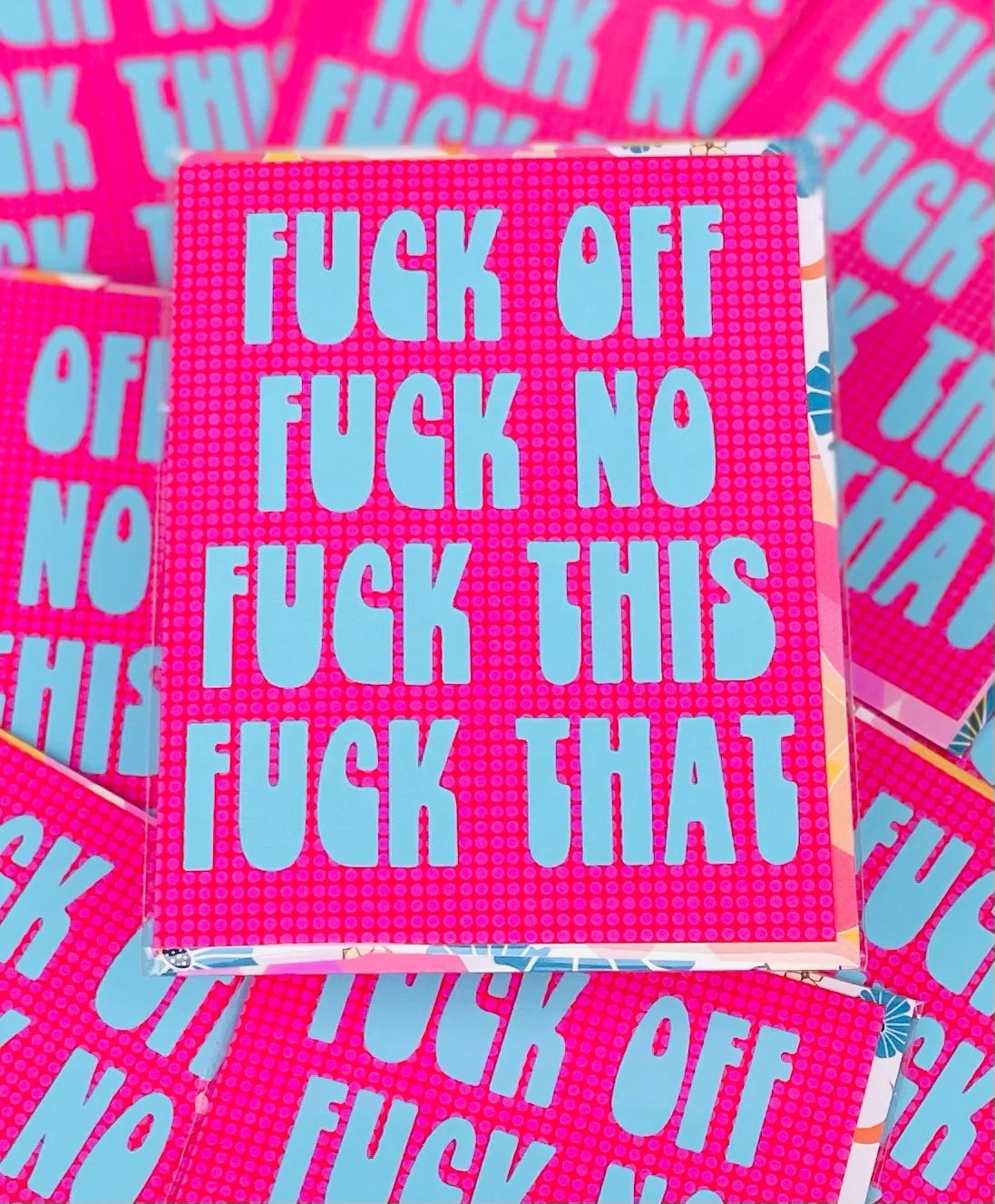 Fuck Off Fuck No Greeting Card