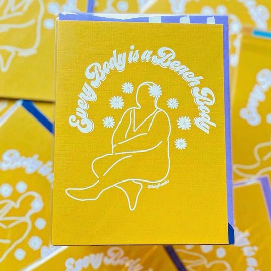 Every Body is a Beach Body Greeting Card - Las Ofrendas