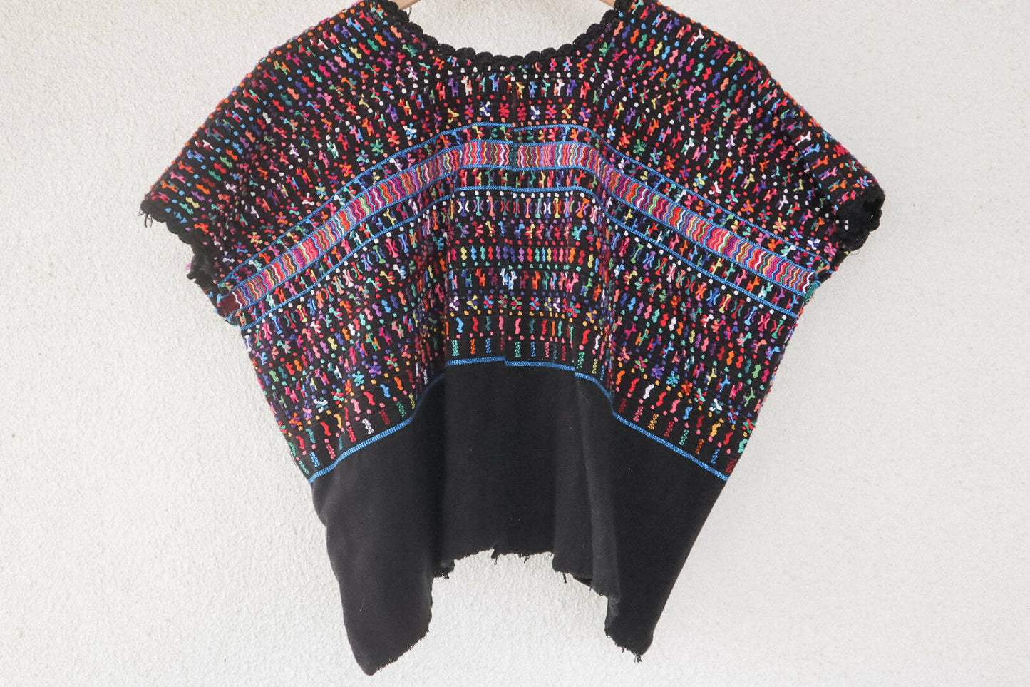 Vintage Huipil Top - Black