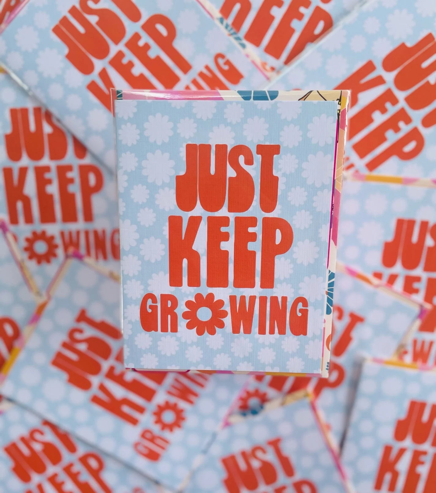 Just Keep Growing Greeting Card - Las Ofrendas