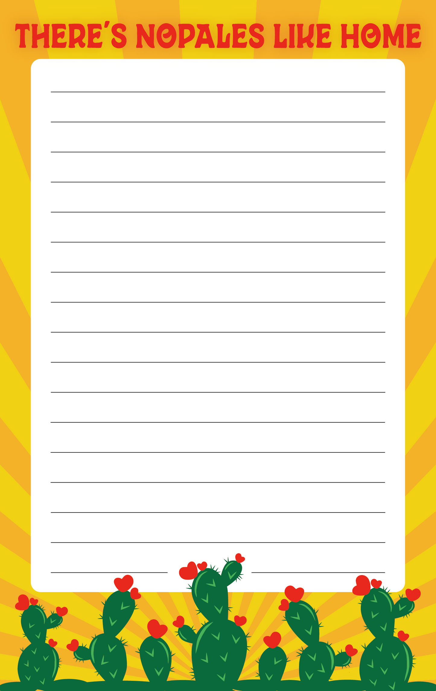 There's Nopales Like Home Notepad