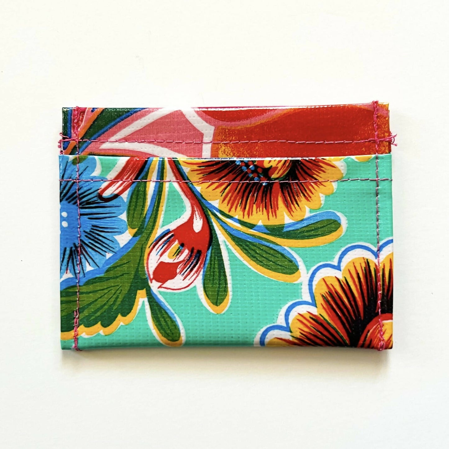 Oilcloth Minimalist Wallet - assorted colors - Las Ofrendas