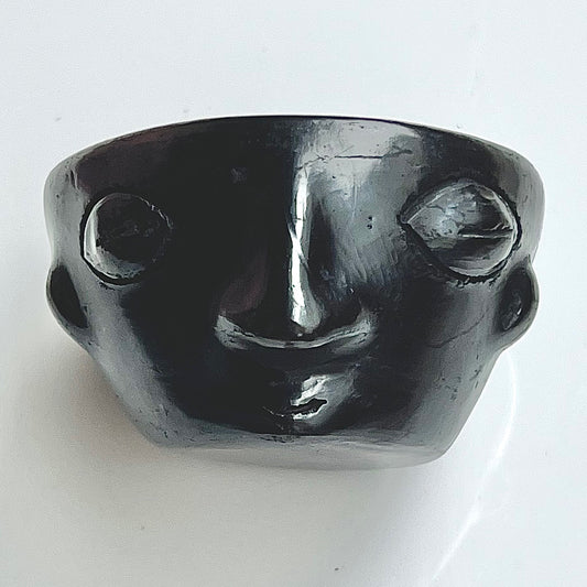 Oaxaca Barro Negro Face Pot - Las Ofrendas