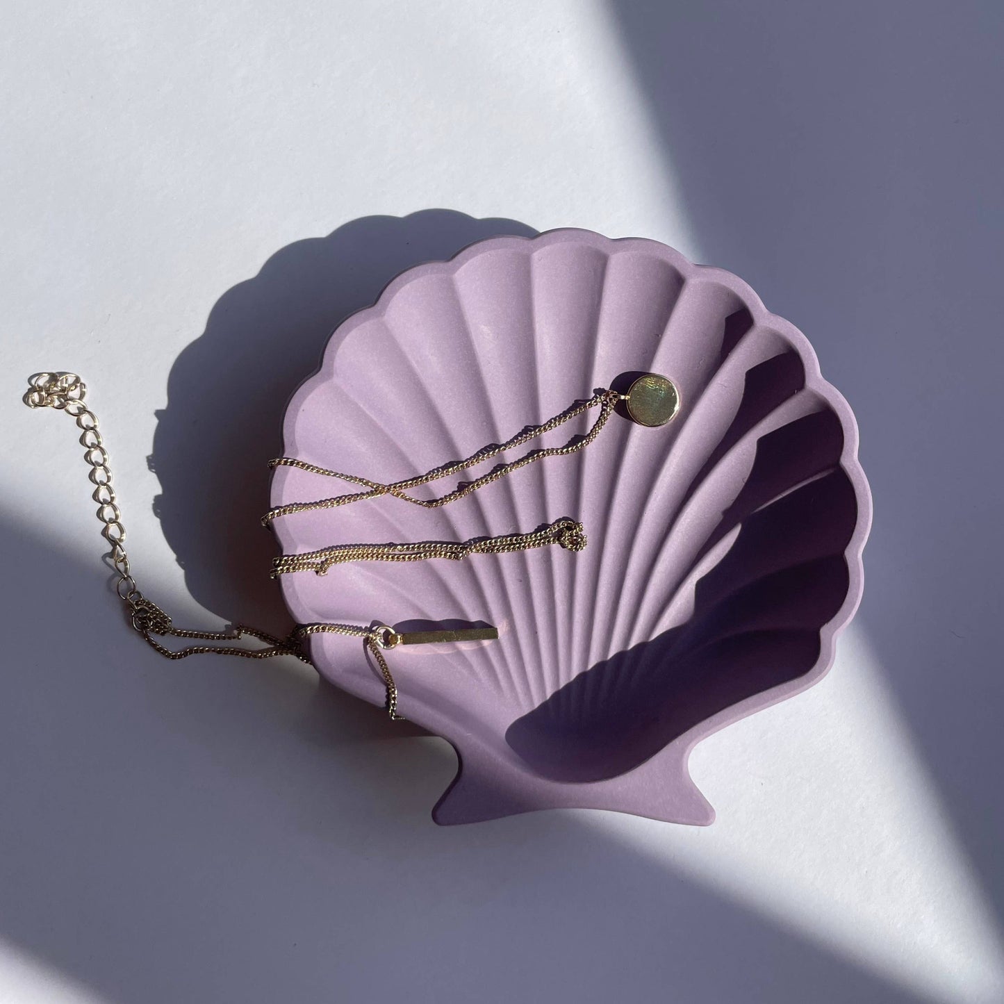 Lilac Seashell Jewellery Dish - Las Ofrendas