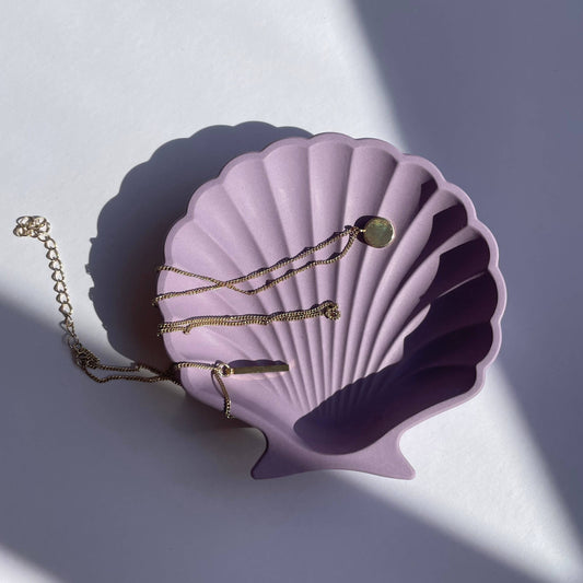 Lilac Seashell Jewellery Dish - Las Ofrendas 