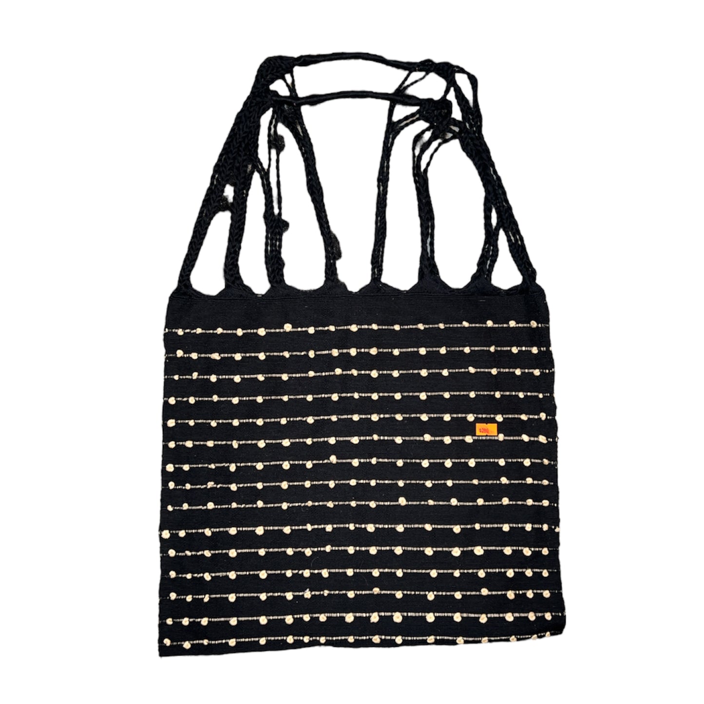 Black Woven Bag Tote - Las Ofrendas