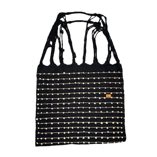 Black Woven Bag Tote - Las Ofrendas