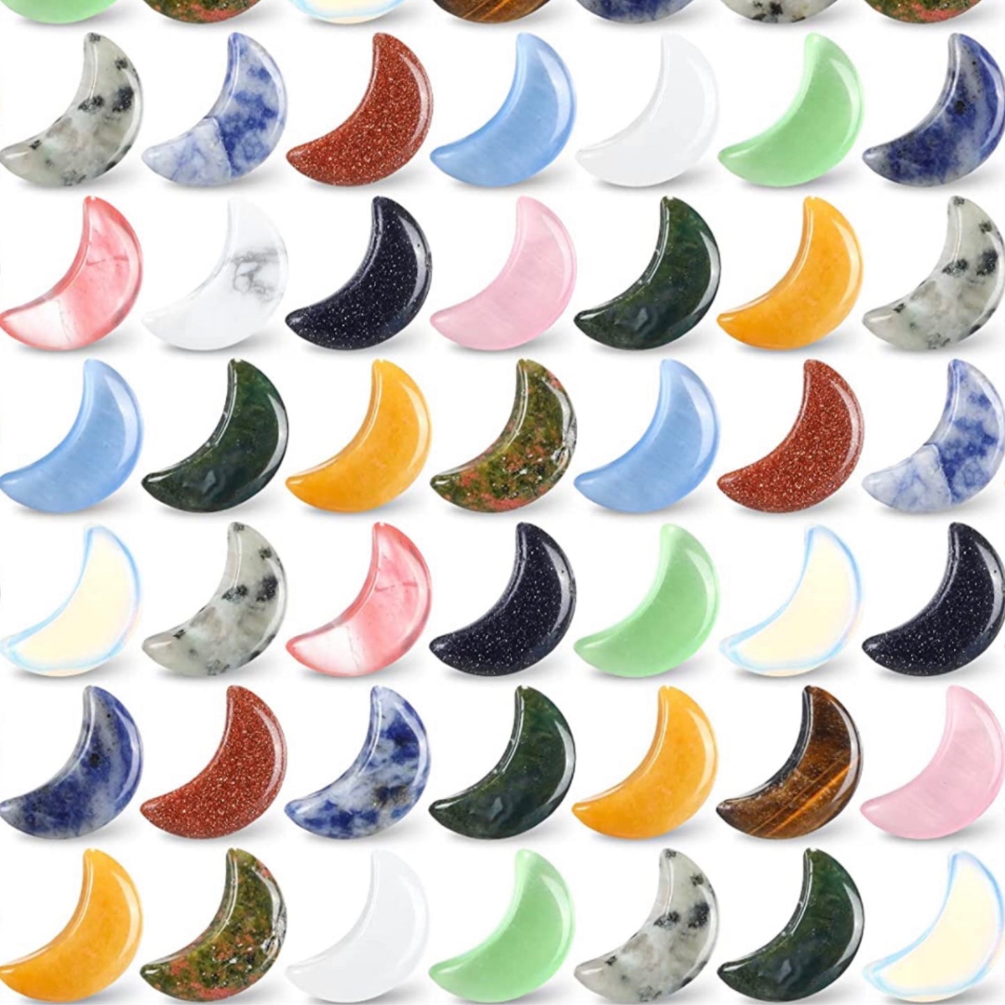 Assorted Tiny Moon Stones - Las Ofrendas