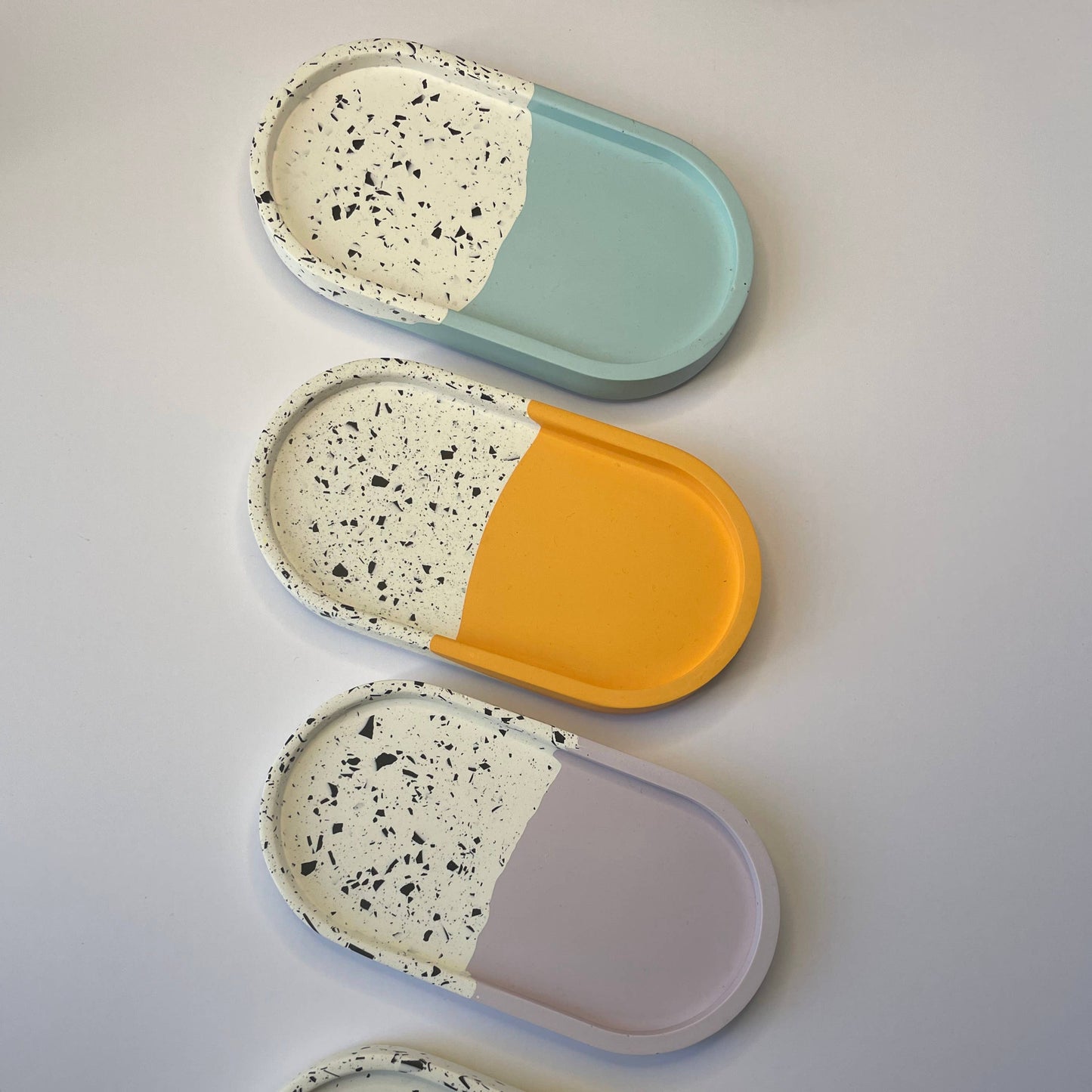 BLUE - Terrazzo Oval Tray | Stracciatella Collection