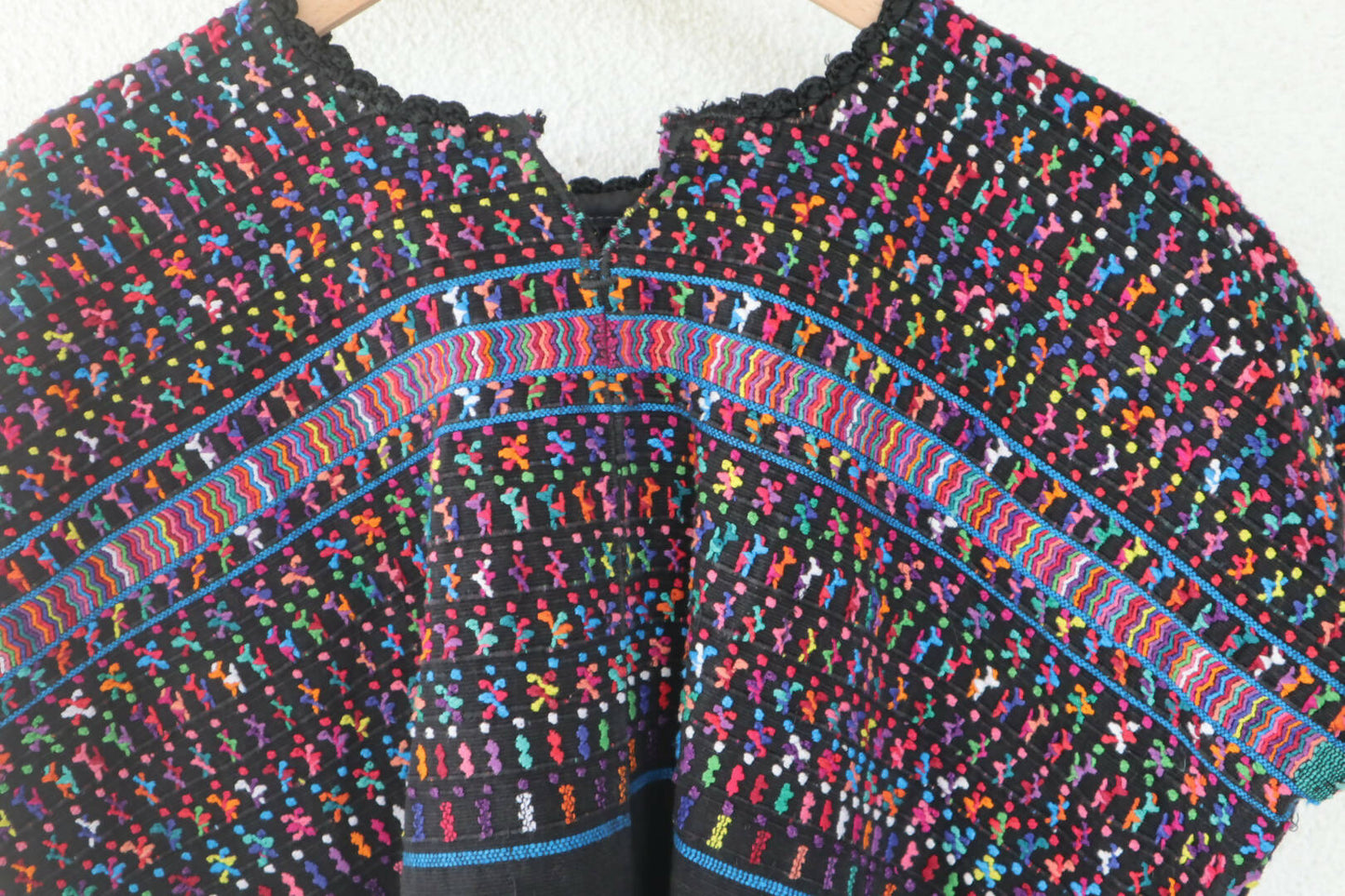 Vintage Huipil Top - Black